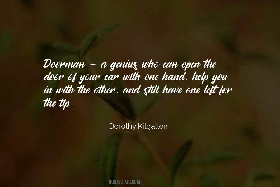 Quotes About Doorman #484757