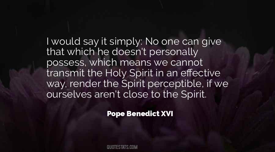 Quotes About Holy Spirit #1193352