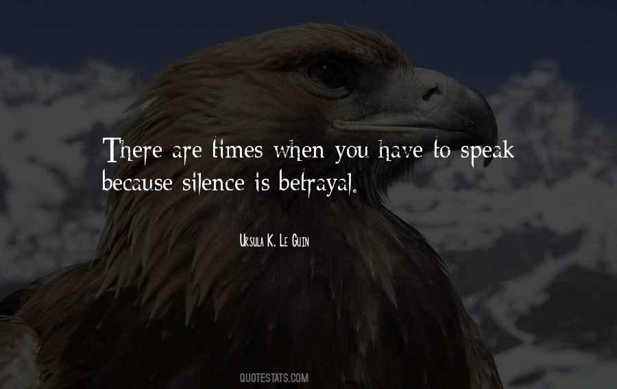 Quotes About When To Speak #57755