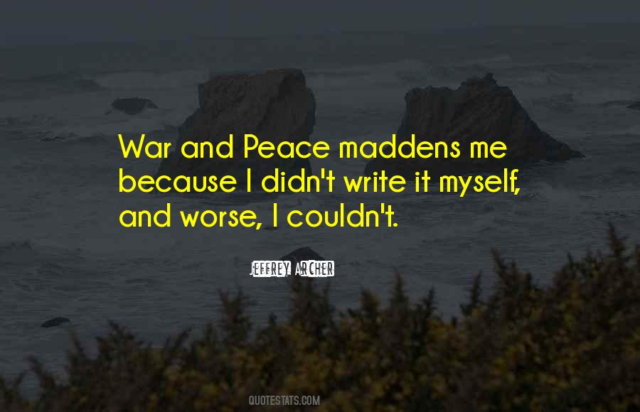 War Writing Quotes #68127