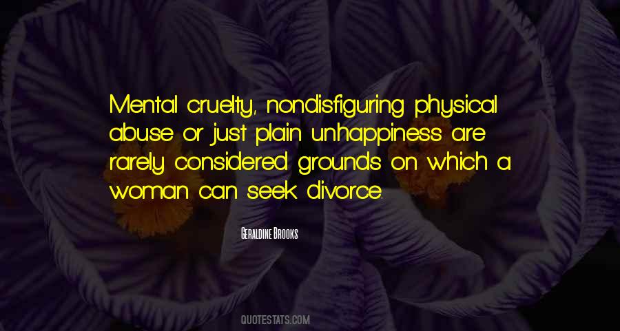 Mental Cruelty Quotes #959306