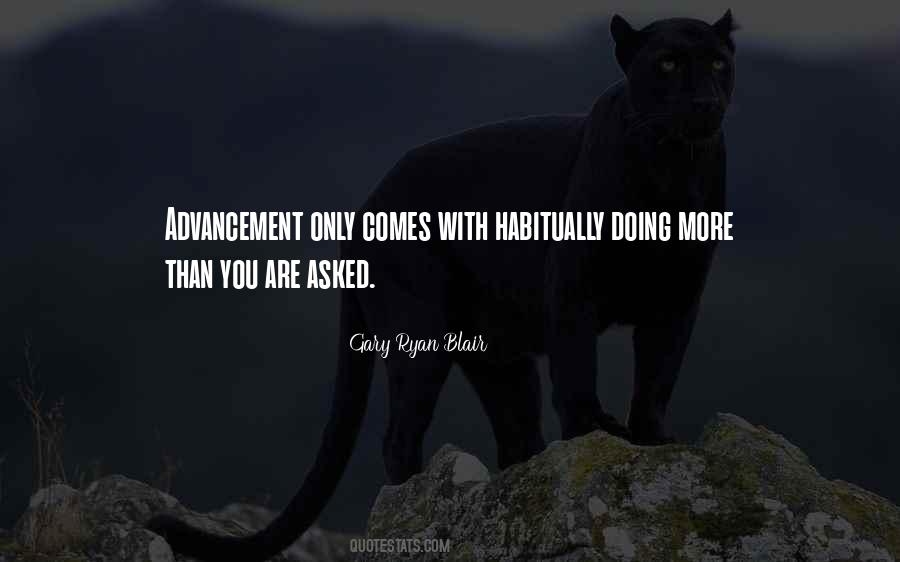 Quotes About Advancement #1337975