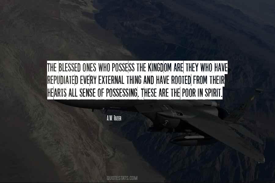 Quotes About The Poor In Spirit #1039988