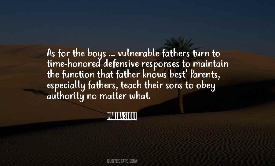 Quotes About Fathers & Sons #90556