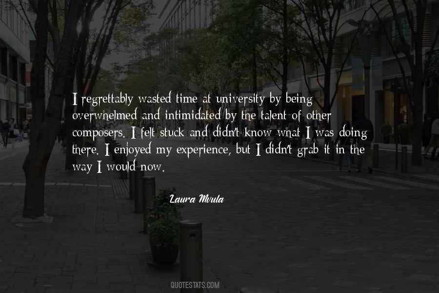 Quotes About Time Being Wasted #1023932