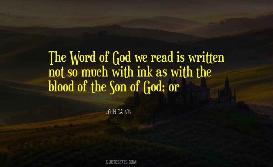 Quotes About The Word Of God #1276711