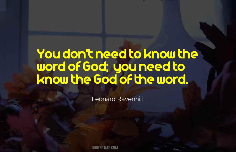 Quotes About The Word Of God #1430665