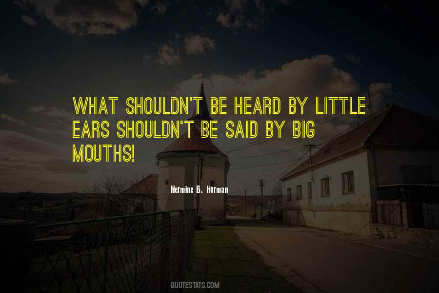 Quotes About Big Mouths #1412844