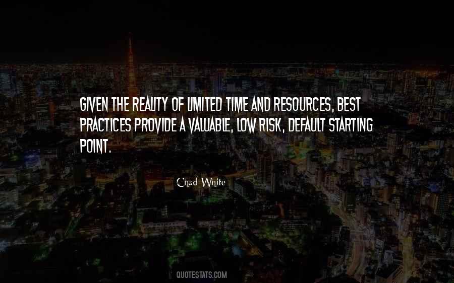 Quotes About Limited Resources #1356433