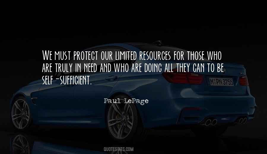 Quotes About Limited Resources #348311