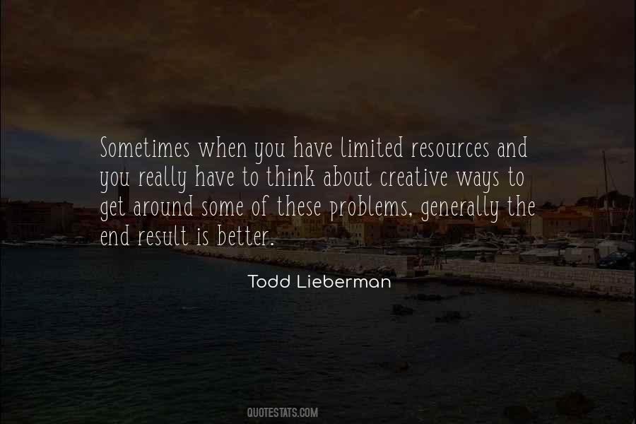 Quotes About Limited Resources #786653