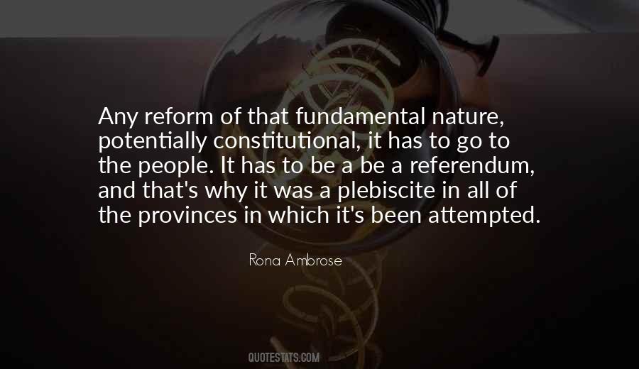 Quotes About Constitutional Reform #75895