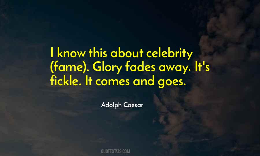 Quotes About Celebrity Fame #1050425