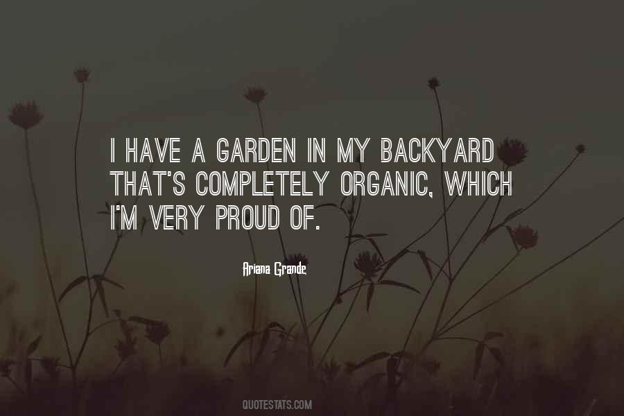 Quotes About My Backyard #786945