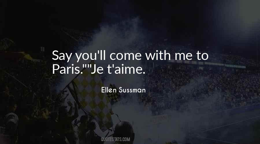 Quotes About Je T Aime #103931