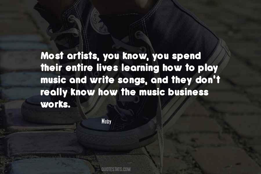 Quotes About The Music Business #1370064