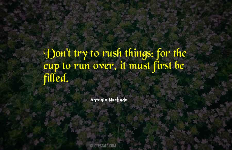 Quotes About Rush Things #178978