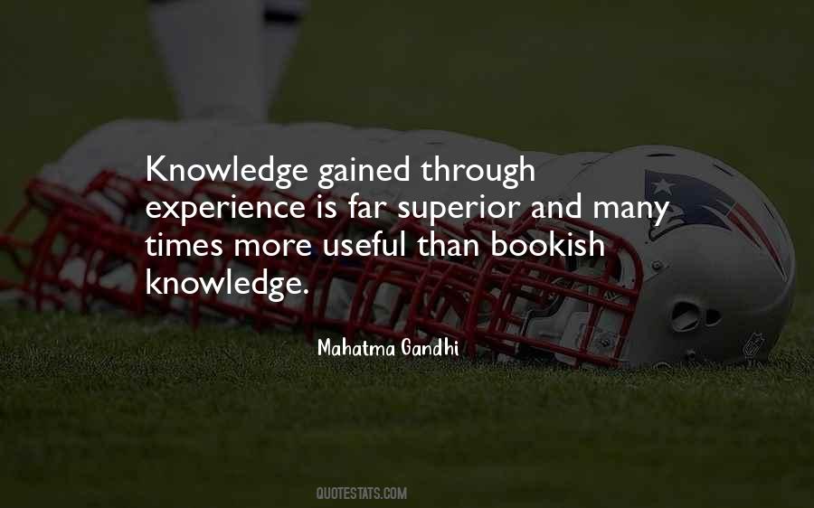 Quotes About Knowledge Gained #1175490