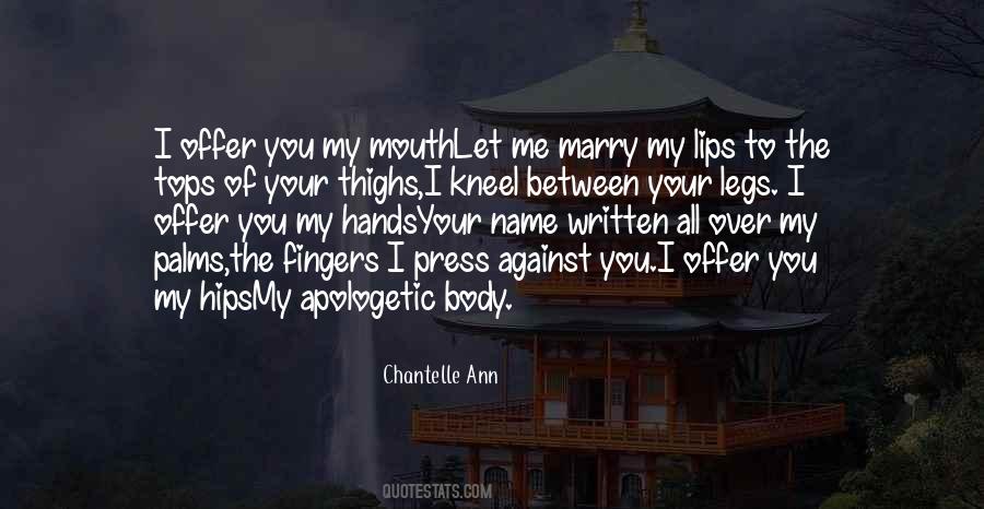 Hands All Over Quotes #1374105