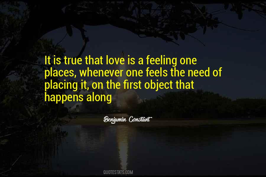 Love Is A Feeling Quotes #1720734