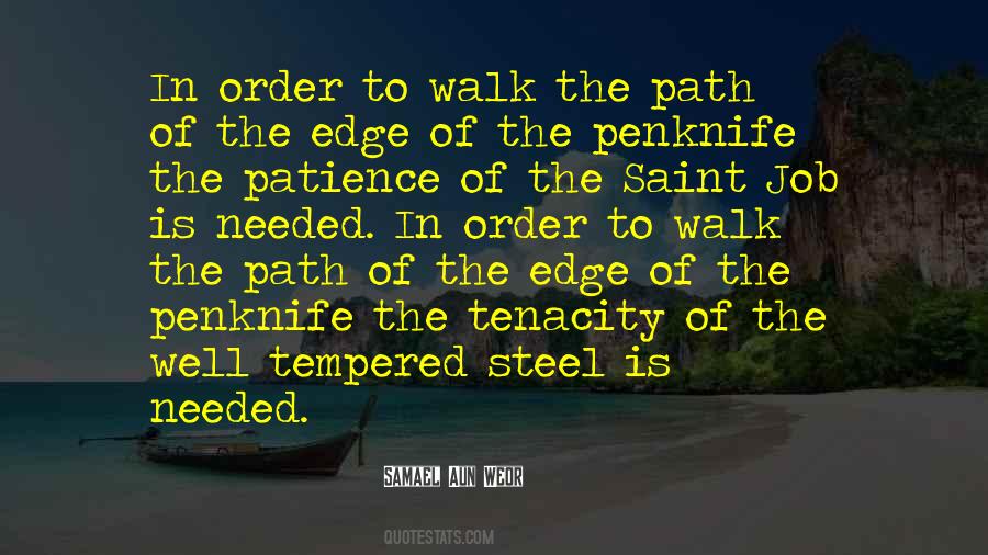 Quotes About Tempered Steel #164744