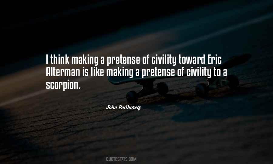 Quotes About Pretense #1525124