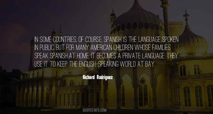 Quotes About English Speaking Countries #1568107