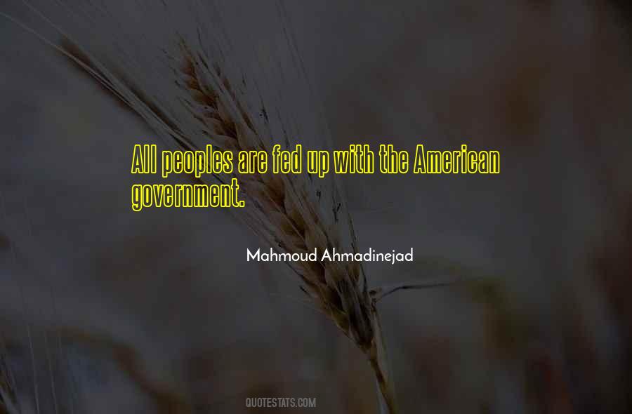 Quotes About The American Government #146056