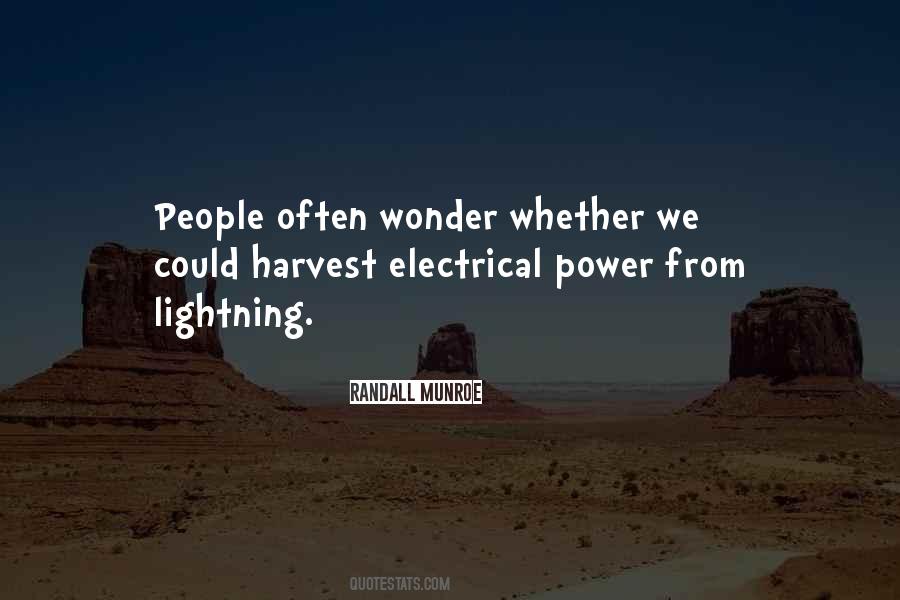 Quotes About Electrical Power #845307