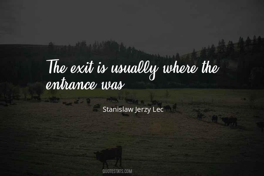 Quotes About Exit #1150320