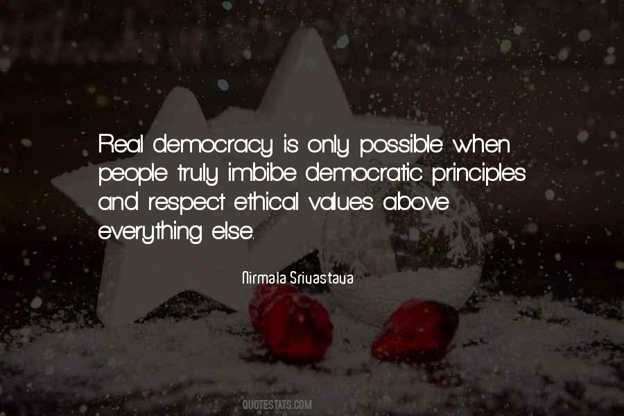 Quotes About Democratic Values #338156