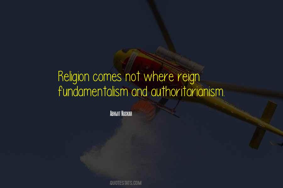 Religion Fundamentalism Quotes #267609