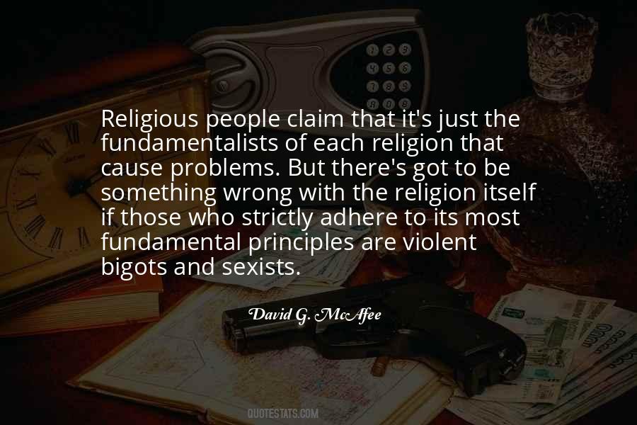 Religion Fundamentalism Quotes #332094