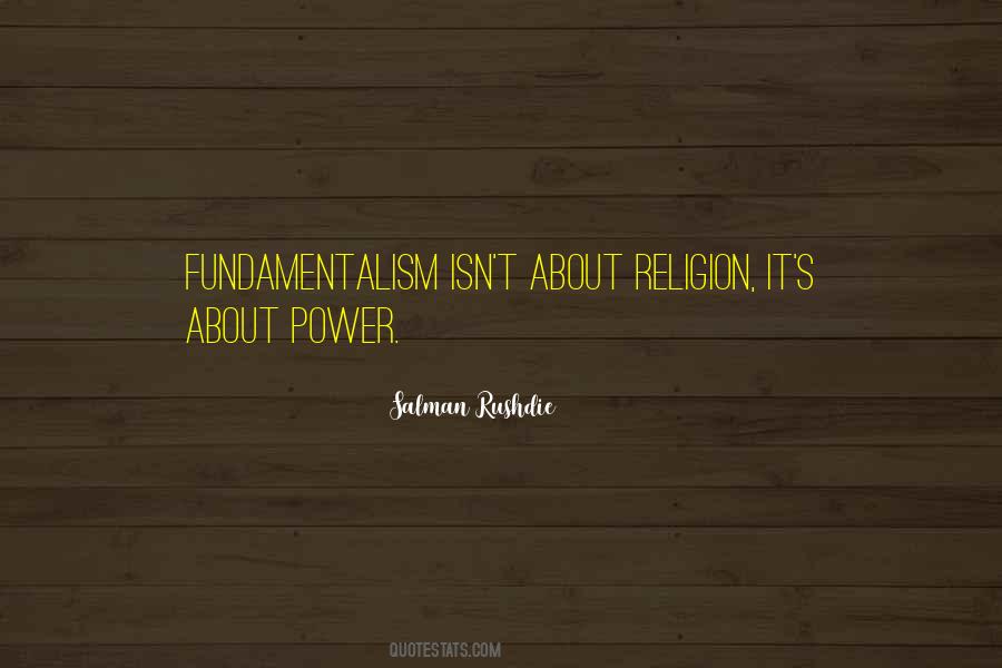 Religion Fundamentalism Quotes #919535
