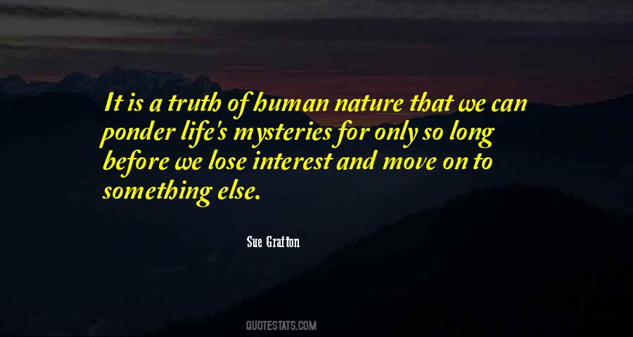Mysteries Of Nature Quotes #1435183