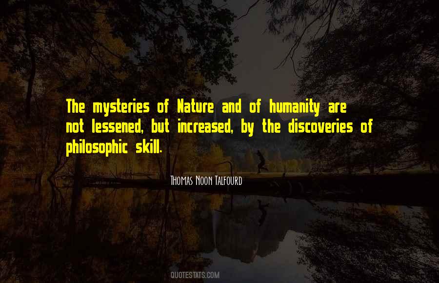 Mysteries Of Nature Quotes #1771395