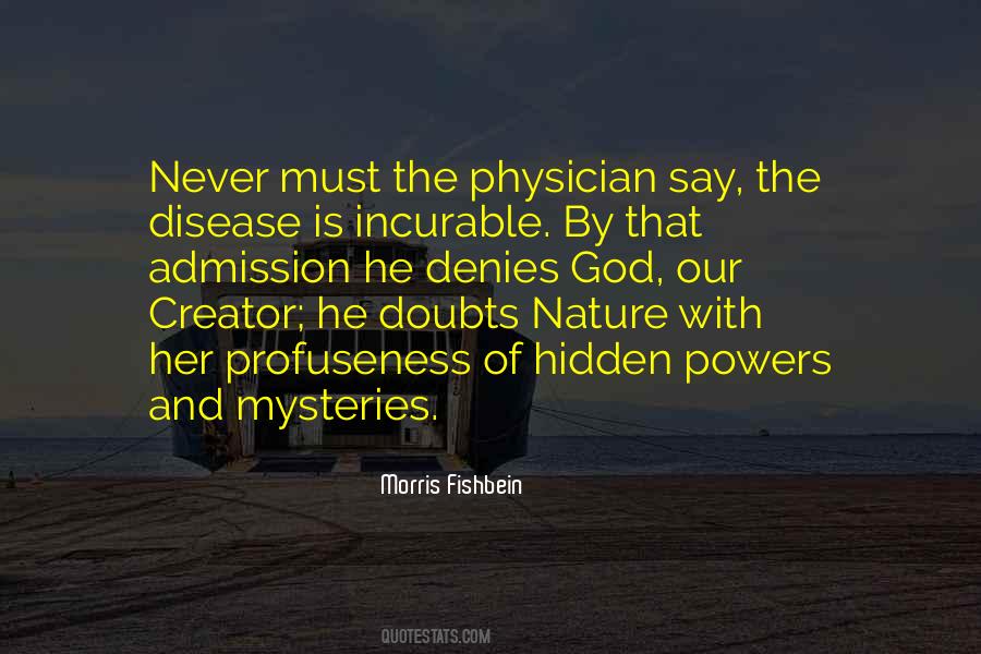 Mysteries Of Nature Quotes #431829