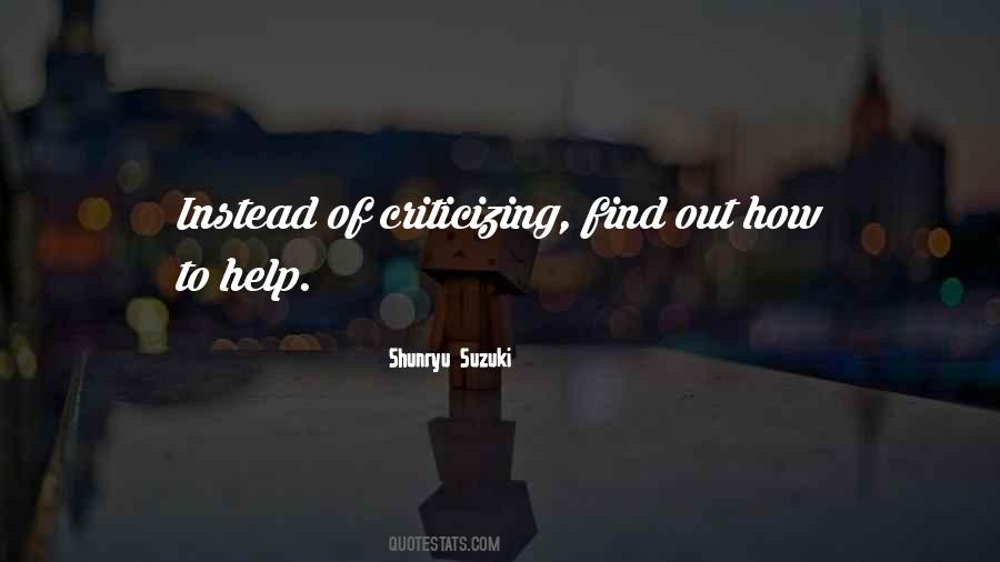 Quotes About Criticizing Others #235176