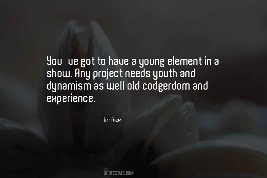 Quotes About Youth And Experience #1803841