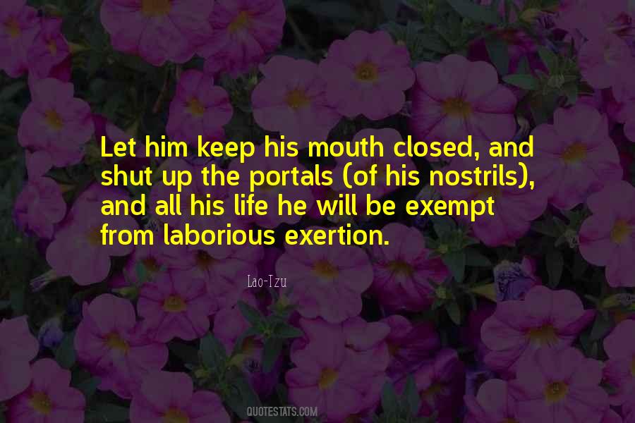 Quotes About Exertion #959669