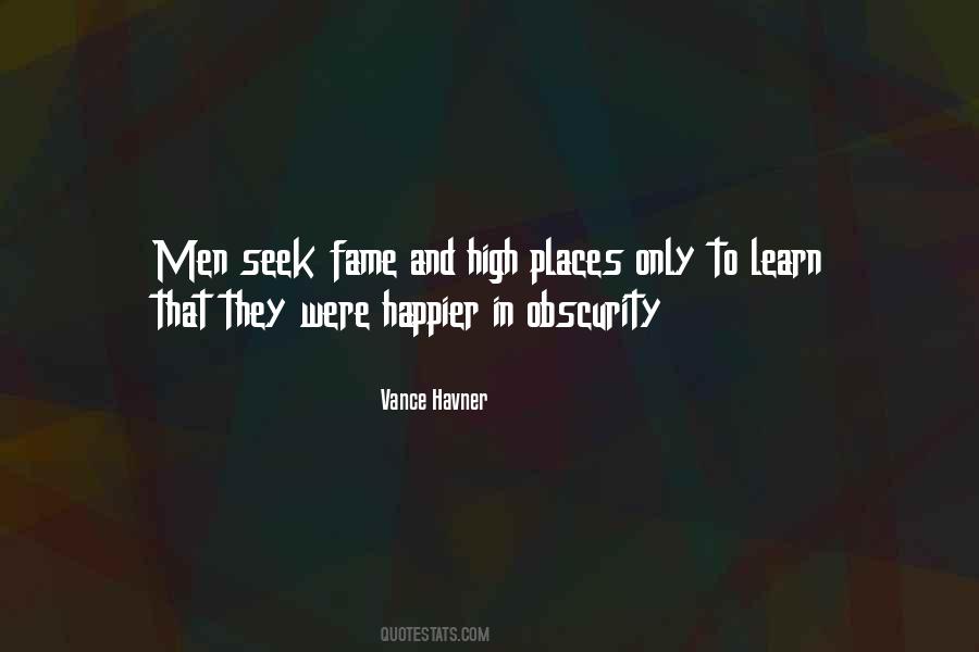 Quotes About Obscurity #1110305