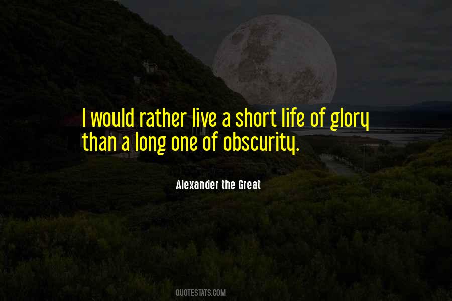 Quotes About Obscurity #1156860