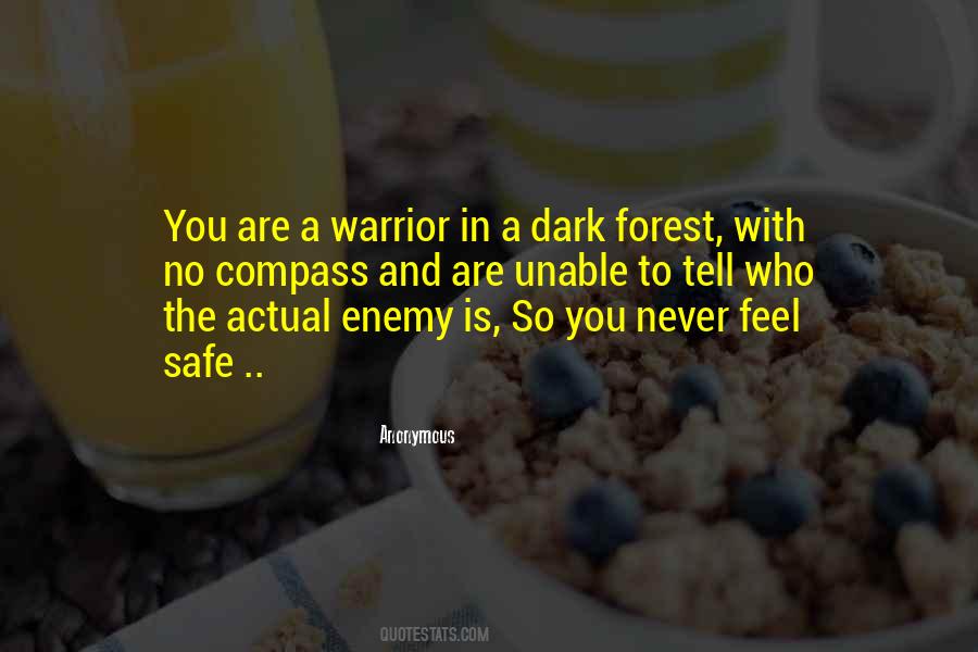 Dark Warrior Quotes #1138871