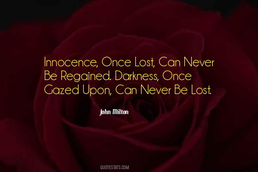 Quotes About Lost Innocence #38166