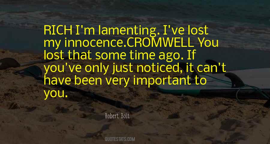 Quotes About Lost Innocence #453394