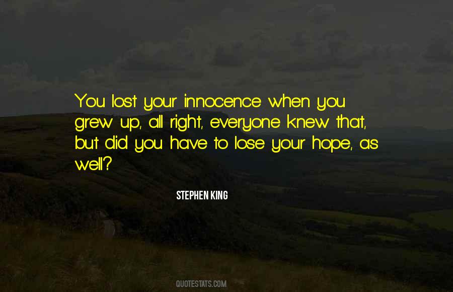 Quotes About Lost Innocence #485770