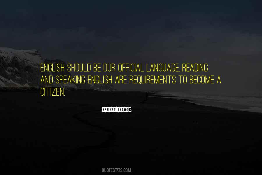 Quotes About Speaking English Language #1631479