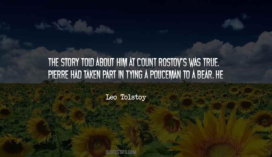 Count Rostov Quotes #40672