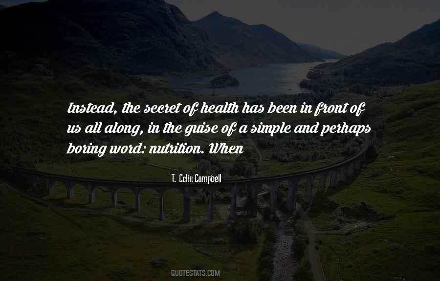 Quotes About Health And Nutrition #1387050
