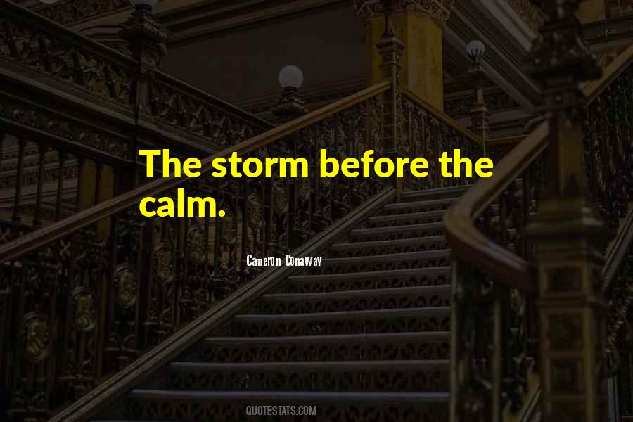 Quotes About Calm Before The Storm #1324585